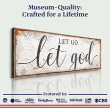 Load image into Gallery viewer, Let Go Let God Faith Sign V
