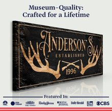Load image into Gallery viewer, Personalized Family Antler Sign II