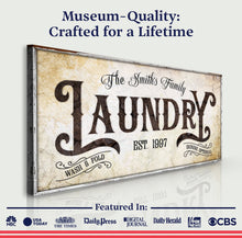 Load image into Gallery viewer, Family Laundry Sign II