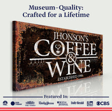 Load image into Gallery viewer, Coffee and Wine Sign III