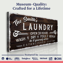 Load image into Gallery viewer, Personalized Laundry Room Sign III
