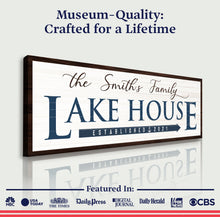 Load image into Gallery viewer, Family Lake House Arrow Sign III