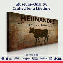 Load image into Gallery viewer, Cattle Company Sign