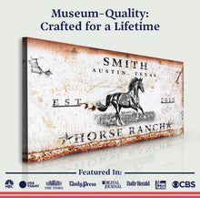 Load image into Gallery viewer, Rustic Horse Ranch Sign