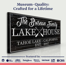 Load image into Gallery viewer, Family Lake House Paddle Sign II