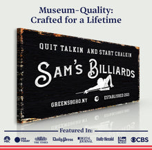 Load image into Gallery viewer, Billiards Room Sign