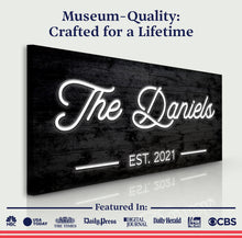 Load image into Gallery viewer, Family Name Sign V