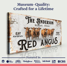 Load image into Gallery viewer, Red Angus Sign