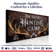 Load image into Gallery viewer, Family Hunting Camp Sign