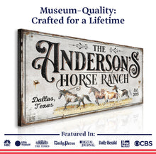 Load image into Gallery viewer, Personalized Horse Ranch Sign II