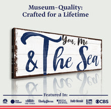 Load image into Gallery viewer, You, Me And The Sea Beach Sign II