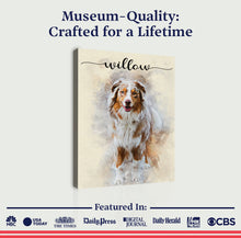 Load image into Gallery viewer, Pet Memorial Watercolor Portrait Sign II