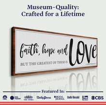 Load image into Gallery viewer, Faith Hope And Love 1 Corinthians 13:13 Faith Sign II