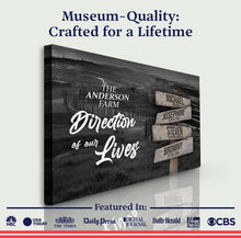 Load image into Gallery viewer, Direction Of Our Lives Family Farm Names Sign