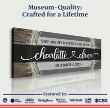 Load image into Gallery viewer, Personalized Happily Ever After Couple Sign VI
