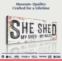 Load image into Gallery viewer, Personalized She Shed Sign XIV