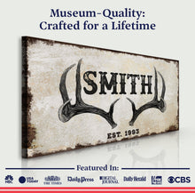 Load image into Gallery viewer, Rustic Family Antler Sign II