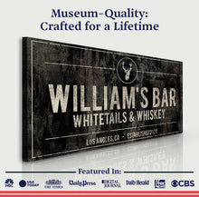 Load image into Gallery viewer, Whitetails and Whiskey Sign