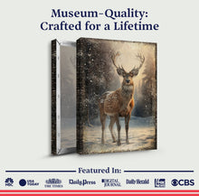 Load image into Gallery viewer, Vintage Winter Deer Christmas Wall Art IV
