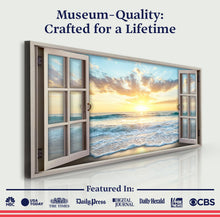 Load image into Gallery viewer, Sunrise Beach Window Scenery Wall Art