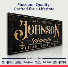 Load image into Gallery viewer, Personalized Family Sign X