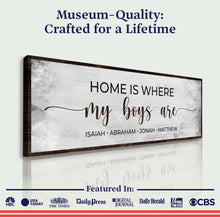 Load image into Gallery viewer, Home Is Where My Boys Are Sign II