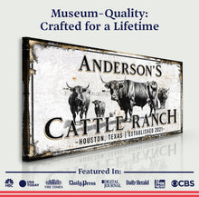Load image into Gallery viewer, Personalized Cattle Sign