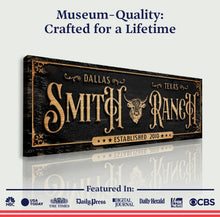 Load image into Gallery viewer, Personalized Cattle Ranch Sign