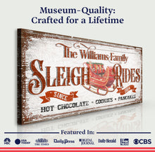 Load image into Gallery viewer, Sleigh Rides Christmas Sign V