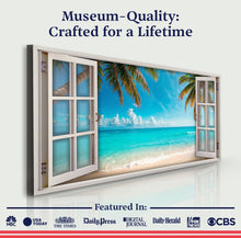 Load image into Gallery viewer, Coconut Palm Beach Window Scenery Wall Art
