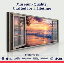 Load image into Gallery viewer, Sunset Beach Window Scenery Wall Art