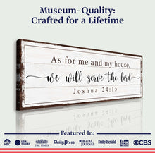 Load image into Gallery viewer, Joshua 24:15 - We Will Serve The Lord Vintage Sign VII