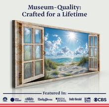 Load image into Gallery viewer, Morning Beach Window Scenery Wall Art