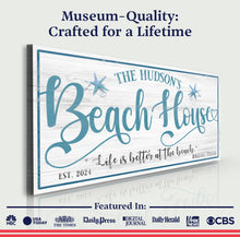Load image into Gallery viewer, Personalized Beach House Sign II