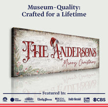 Load image into Gallery viewer, Christmas Family Name Sign II