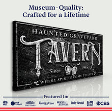 Load image into Gallery viewer, Haunted Graveyard Tavern Halloween Sign II