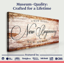 Load image into Gallery viewer, New Home New Beginning New Memories Sign IV