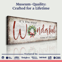Load image into Gallery viewer, It's the most Wonderful Time of the Year Christmas Sign IV