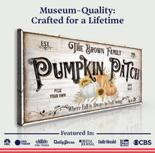 Load image into Gallery viewer, Personalized Pumpkin Patch Sign V