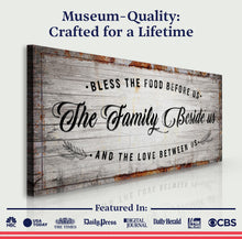 Load image into Gallery viewer, Bless The Food Before Us Kitchen Sign