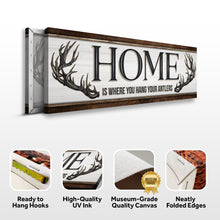 Load image into Gallery viewer, Home Is Where You Hang Your Antlers Sign