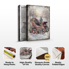 Load image into Gallery viewer, Vintage Christmas Sleigh Sled Wall Art