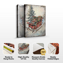 Load image into Gallery viewer, Vintage Christmas Sleigh Sled Wall Art II