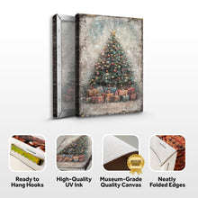 Load image into Gallery viewer, Vintage Christmas Tree With Gifts Wall Art