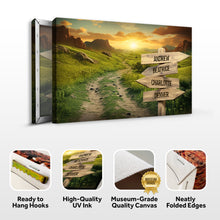 Load image into Gallery viewer, Winding Road Family Names Sign