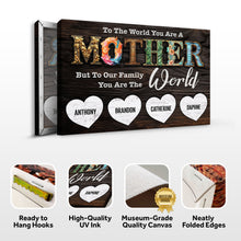 Load image into Gallery viewer, Mother's Day Sign To Our Family You Are The World