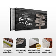 Load image into Gallery viewer, Direction Of Our Lives Family Farm Names Sign