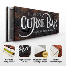 Load image into Gallery viewer, The Witch's Curse Bar Halloween Sign III
