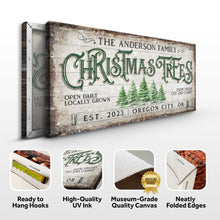 Load image into Gallery viewer, Family Christmas Tree Farm Sign IV