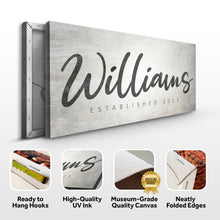 Load image into Gallery viewer, Family Name Sign IV
